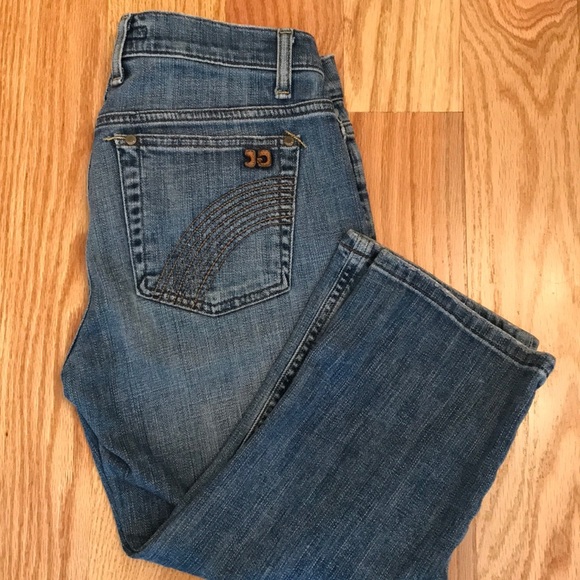 Joe’s Jeans Low Rise Cropped Jeans Blue Denim Size 27 - Picture 2 of 7
